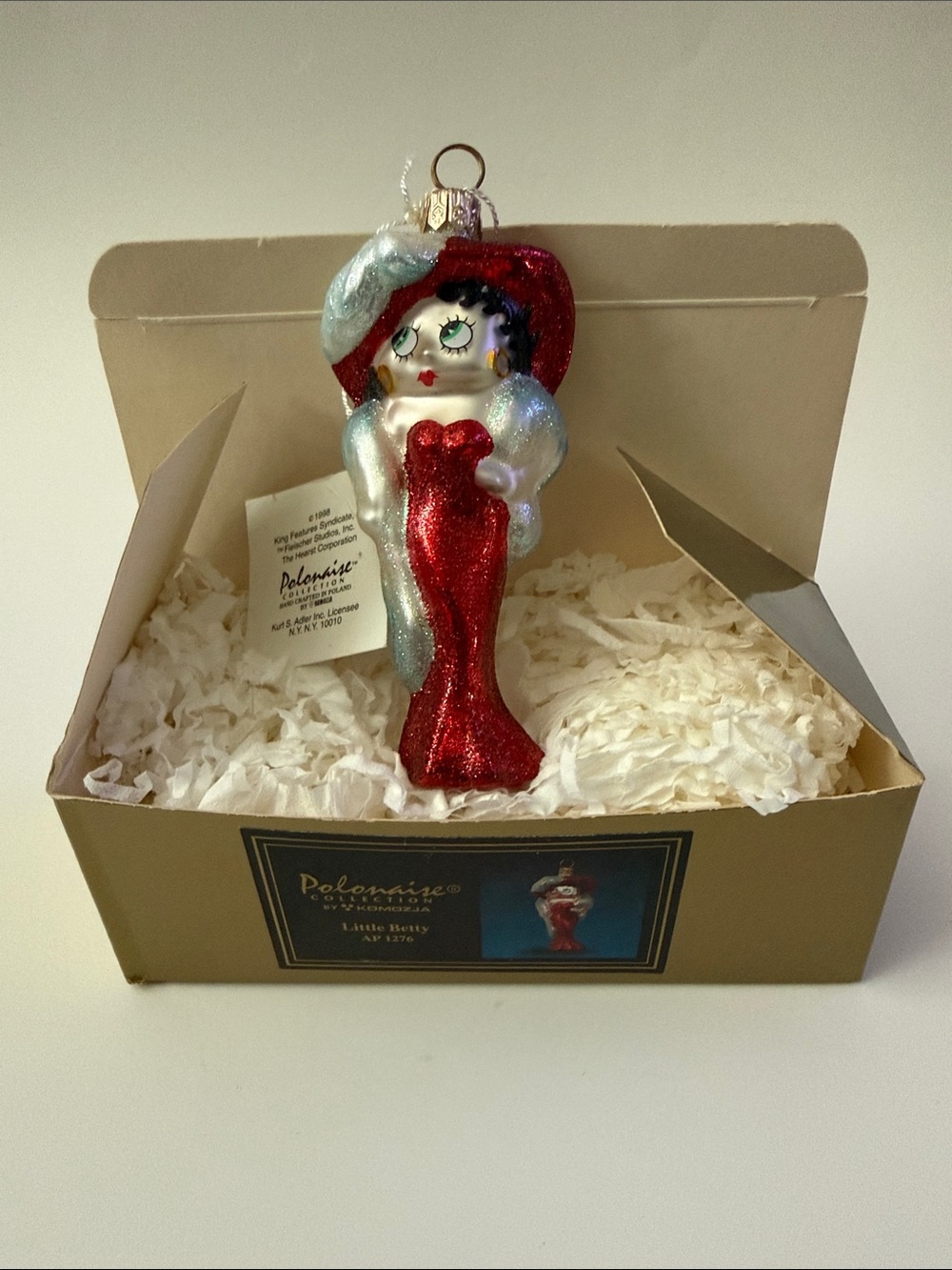 Polonaise Collection By Komozja LITTLE BETTY AP 1276 Christmas Ornament NWT &Box